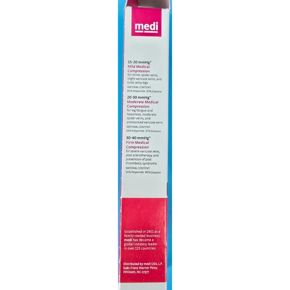NEW Mediven Womens‎ Mild Compression Stockings Natural Closed Toe Size IV 15-20